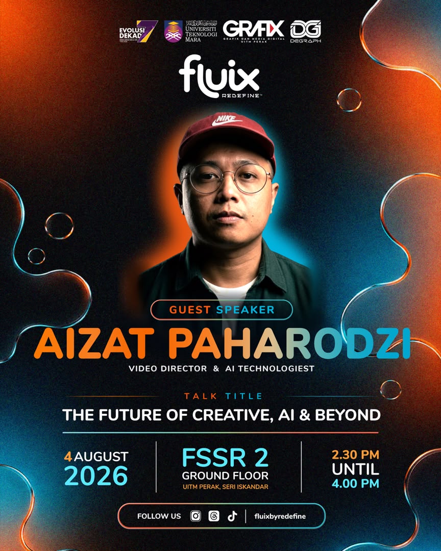 Aizat Paharodzi creative talk poster